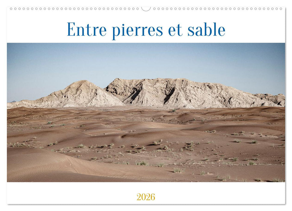 Entre pierres et sable (CALVENDO Calendrier mensuel 2026)
