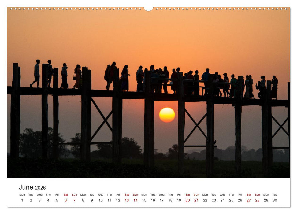 Life in Myanmar, Burma (CALVENDO Monthly Calendar 2026)