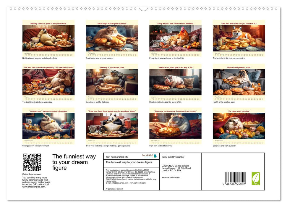 The funniest way to your dream figure (CALVENDO Premium-Calendar 2026)