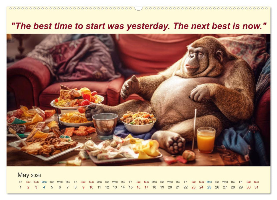 The funniest way to your dream figure (CALVENDO Premium-Calendar 2026)