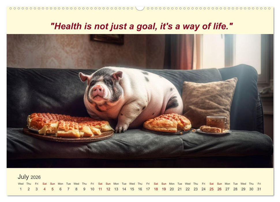 The funniest way to your dream figure (CALVENDO Premium-Calendar 2026)