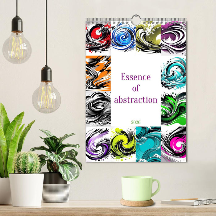 Essence of abstraction (CALVENDO Monthly Calendar 2026)