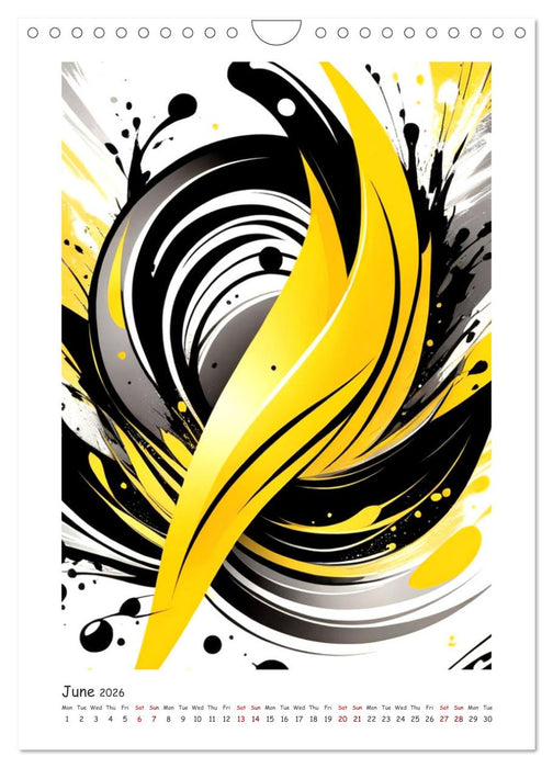 Essence of abstraction (CALVENDO Monthly Calendar 2026)