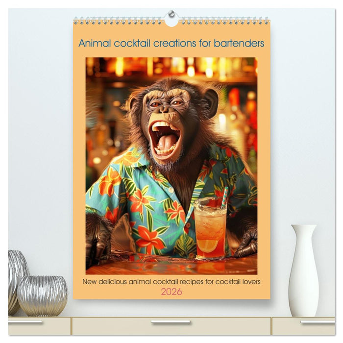 Animal cocktail creations for bartenders (CALVENDO Premium-Calendar 2026)