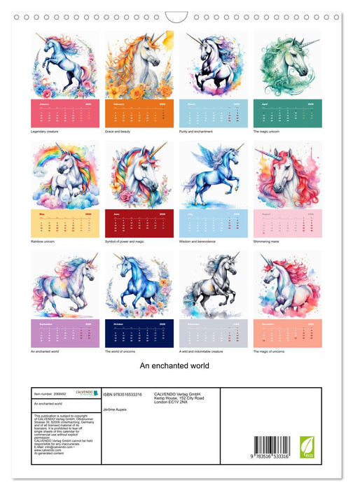 An enchanted world (CALVENDO Monthly Calendar 2026)
