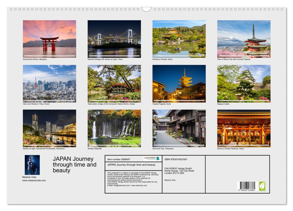JAPAN Journey through time and beauty (CALVENDO Monthly Calendar 2026)