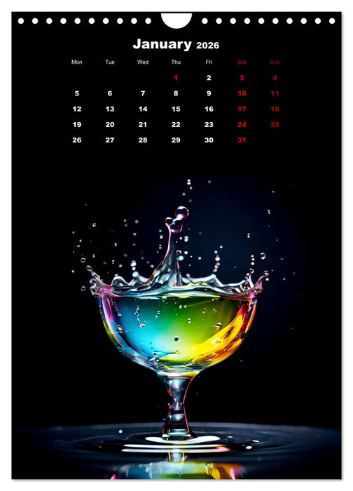 The symphony of drops (CALVENDO Monthly Calendar 2026)