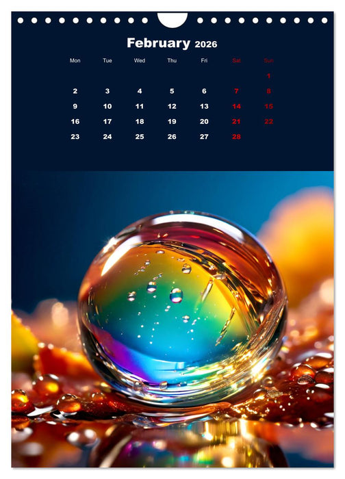 The symphony of drops (CALVENDO Monthly Calendar 2026)