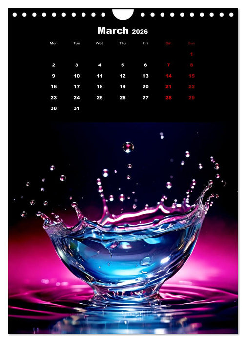 The symphony of drops (CALVENDO Monthly Calendar 2026)