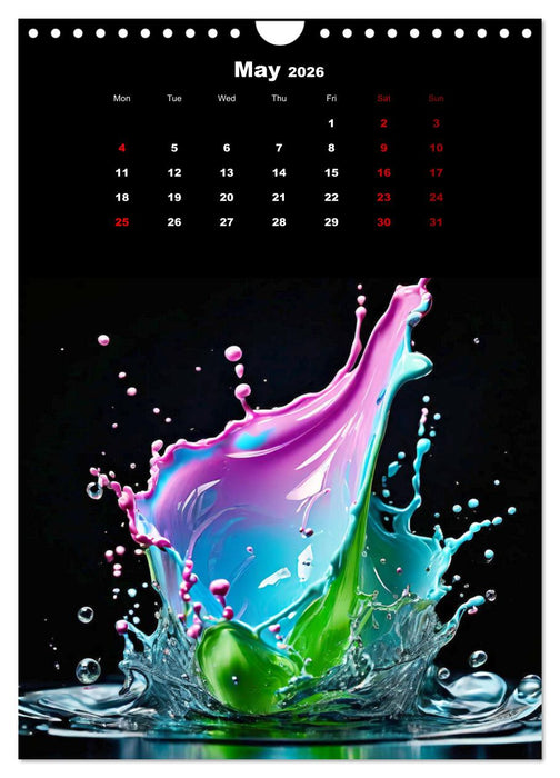 The symphony of drops (CALVENDO Monthly Calendar 2026)