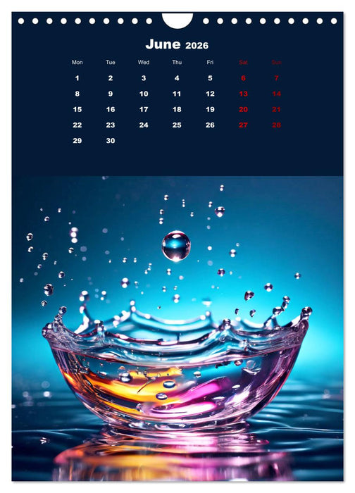 The symphony of drops (CALVENDO Monthly Calendar 2026)