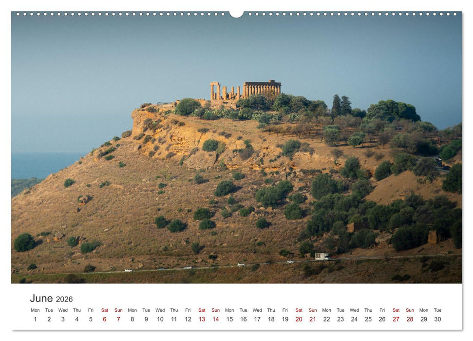 Sicily - The island where winter does not exist (CALVENDO Monthly Calendar 2026)