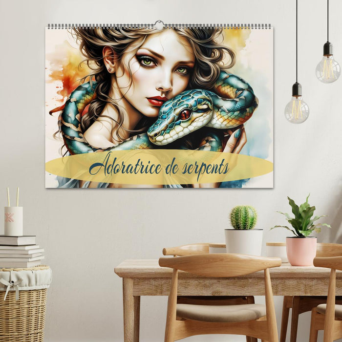 Adoratrice de serpents (CALVENDO Calendrier mensuel 2026)