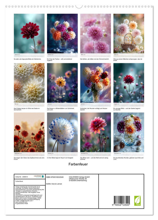 Farbenfeuer (CALVENDO Premium Wandkalender 2026)