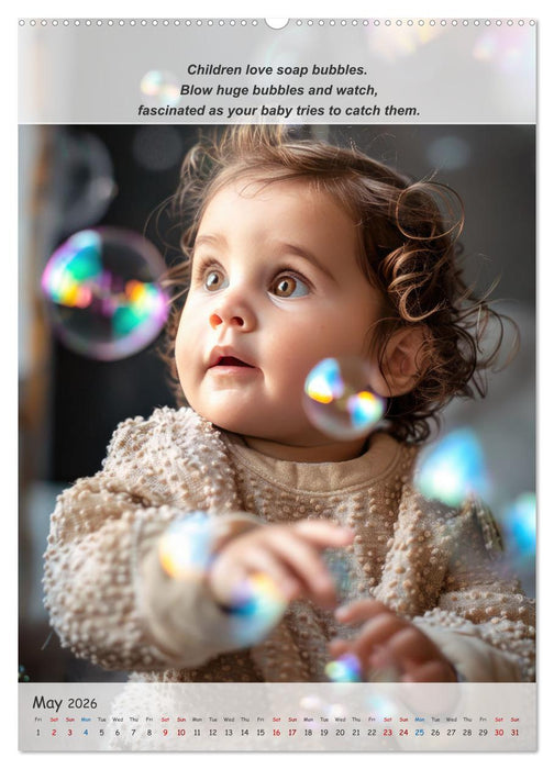 No more boredom for your baby (CALVENDO Monthly Calendar 2026)