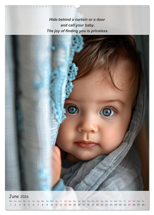 No more boredom for your baby (CALVENDO Monthly Calendar 2026)