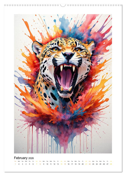 Fantastic Animal World: A Play of Colors and Elegance (CALVENDO Monthly Calendar 2026)