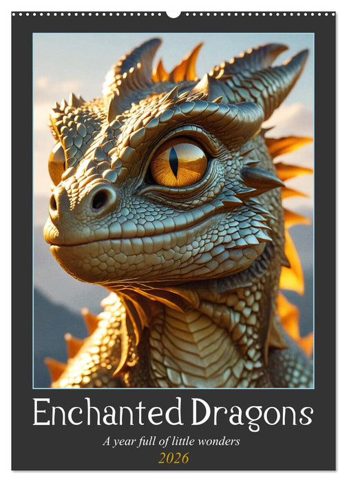 Enchanted Dragons: A year full of little wonders (CALVENDO Monthly Calendar 2026)