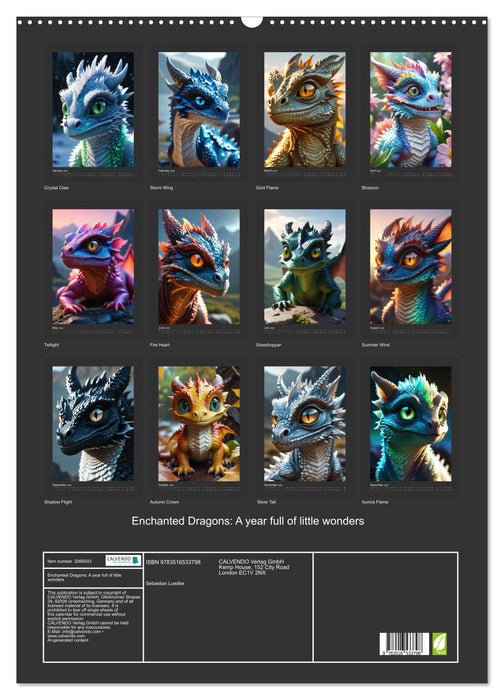 Enchanted Dragons: A year full of little wonders (CALVENDO Monthly Calendar 2026)