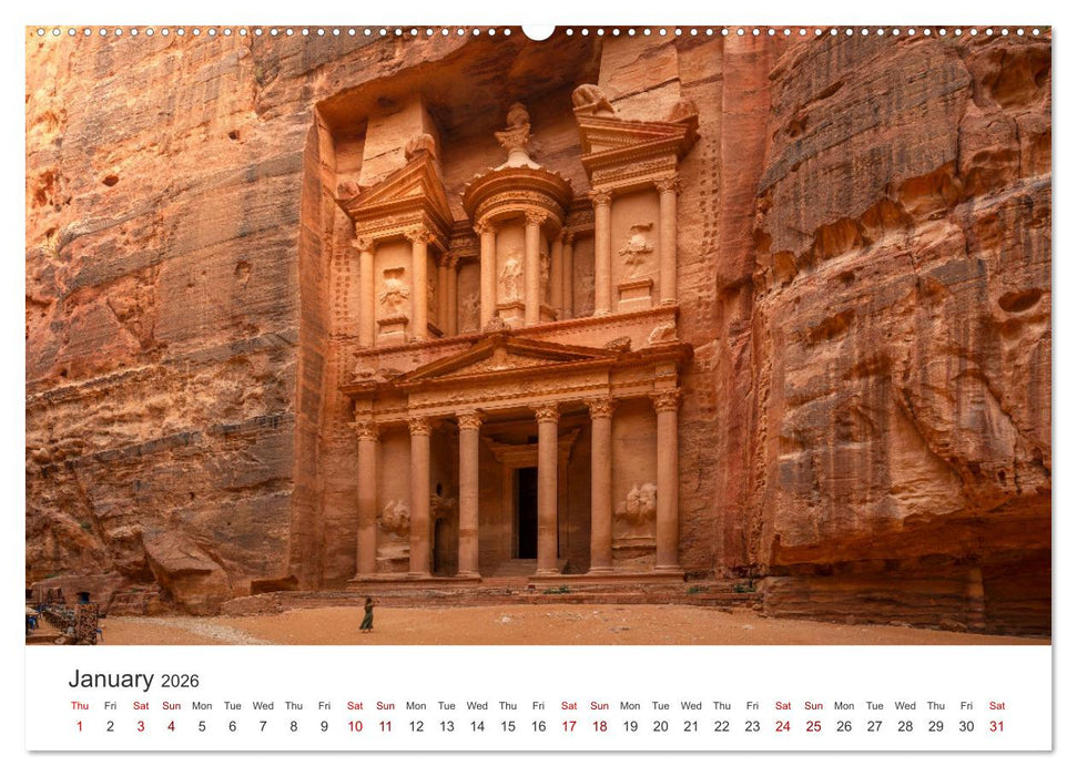 Jordan Sand, Stone and Salt (CALVENDO Monthly Calendar 2026)
