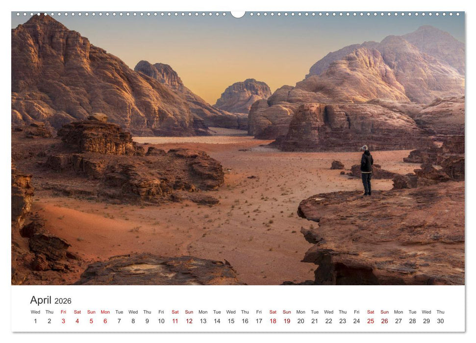 Jordan Sand, Stone and Salt (CALVENDO Monthly Calendar 2026)