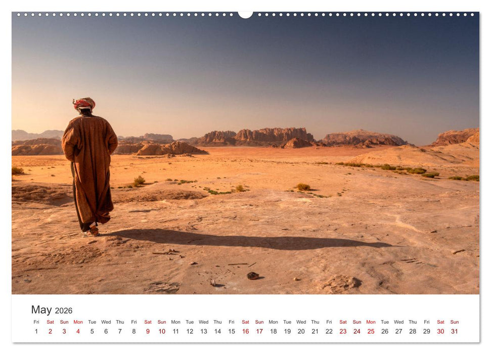 Jordan Sand, Stone and Salt (CALVENDO Monthly Calendar 2026)