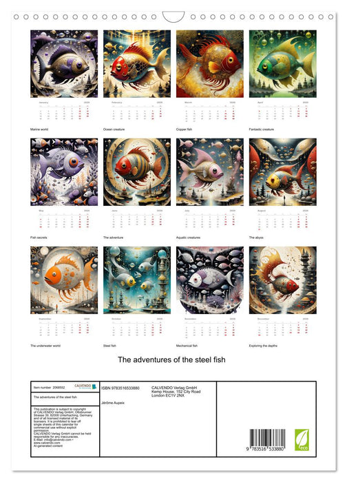 The adventures of the steel fish (CALVENDO Monthly Calendar 2026)