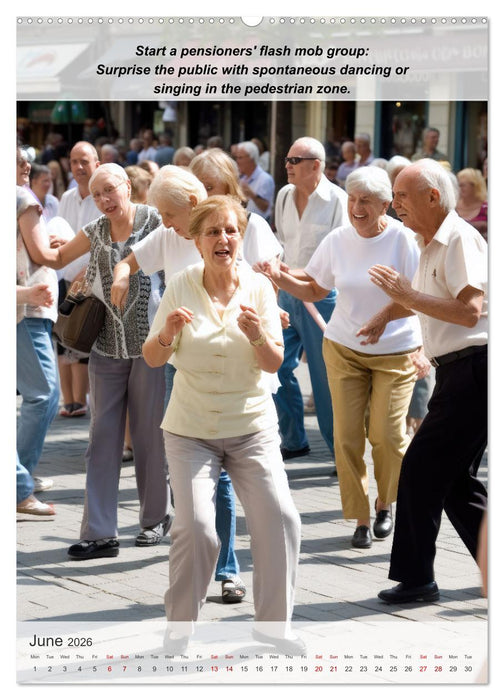 Exploring new passions as a pensioner (CALVENDO Monthly Calendar 2026)