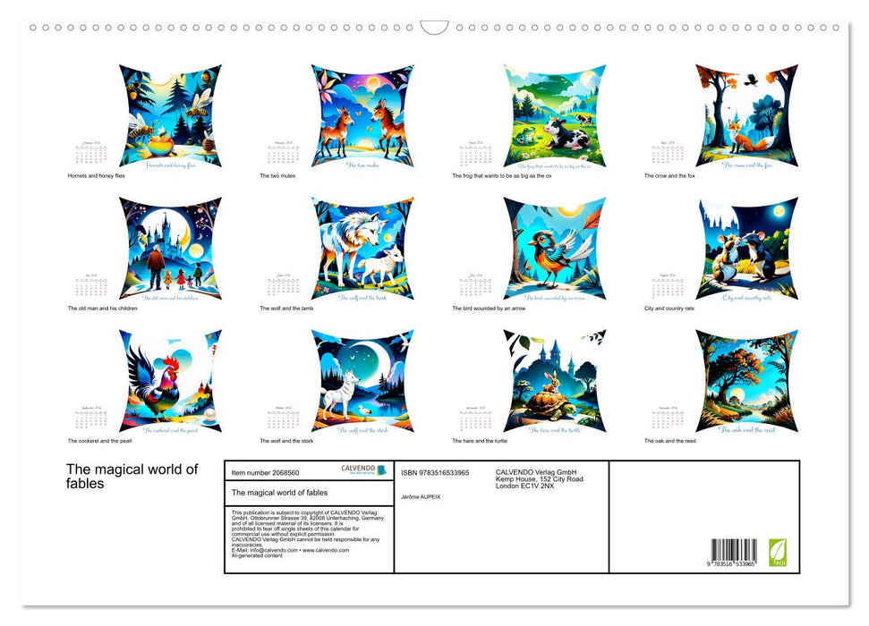 The magical world of fables (CALVENDO Monthly Calendar 2026)