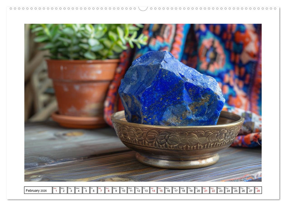 Shining Semi-Precious Stones (CALVENDO Monthly Calendar 2026)
