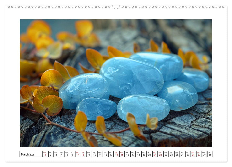 Shining Semi-Precious Stones (CALVENDO Monthly Calendar 2026)