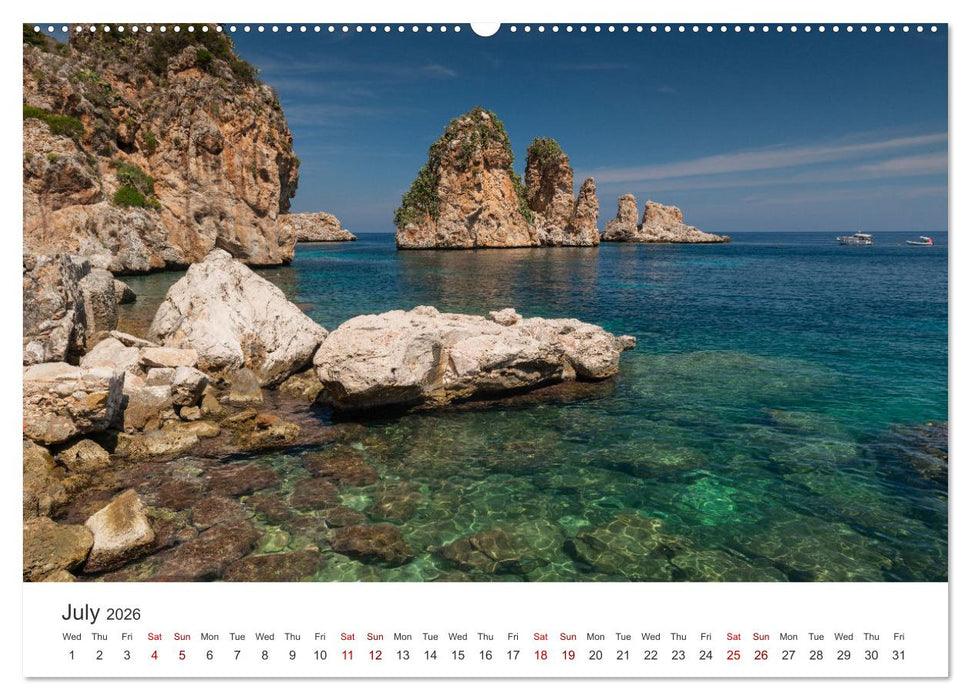 Sicily - The island where winter does not exist (CALVENDO Premium-Calendar 2026)