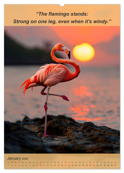 Funny animalistic yoga poses (CALVENDO Monthly Calendar 2026)