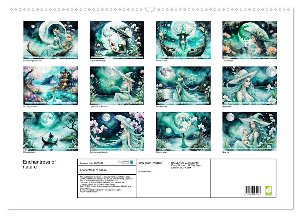 Enchantress of nature (CALVENDO Monthly Calendar 2026)