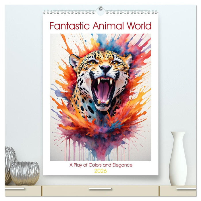 Fantastic Animal World: A Play of Colors and Elegance (CALVENDO Premium-Calendar 2026)