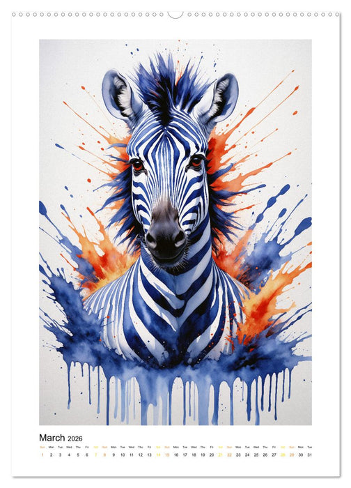 Fantastic Animal World: A Play of Colors and Elegance (CALVENDO Premium-Calendar 2026)