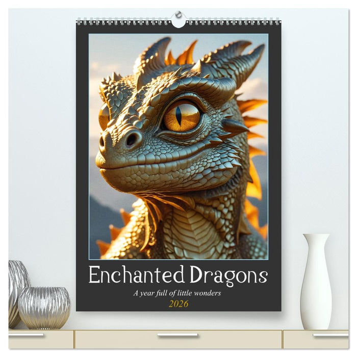 Enchanted Dragons: A year full of little wonders (CALVENDO Premium-Calendar 2026)