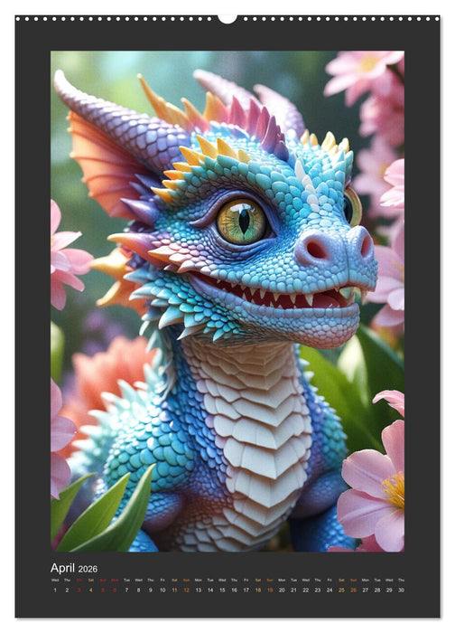 Enchanted Dragons: A year full of little wonders (CALVENDO Premium-Calendar 2026)