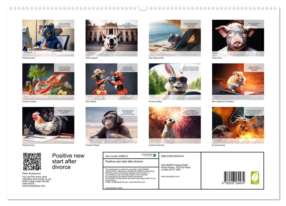 Positive new start after divorce (CALVENDO Premium-Calendar 2026)