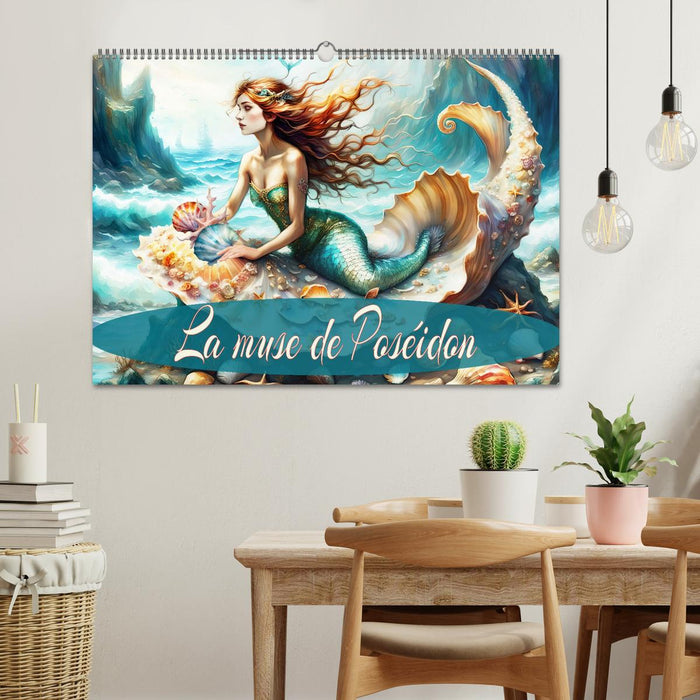 La muse de Poséidon (CALVENDO Calendrier mensuel 2026)