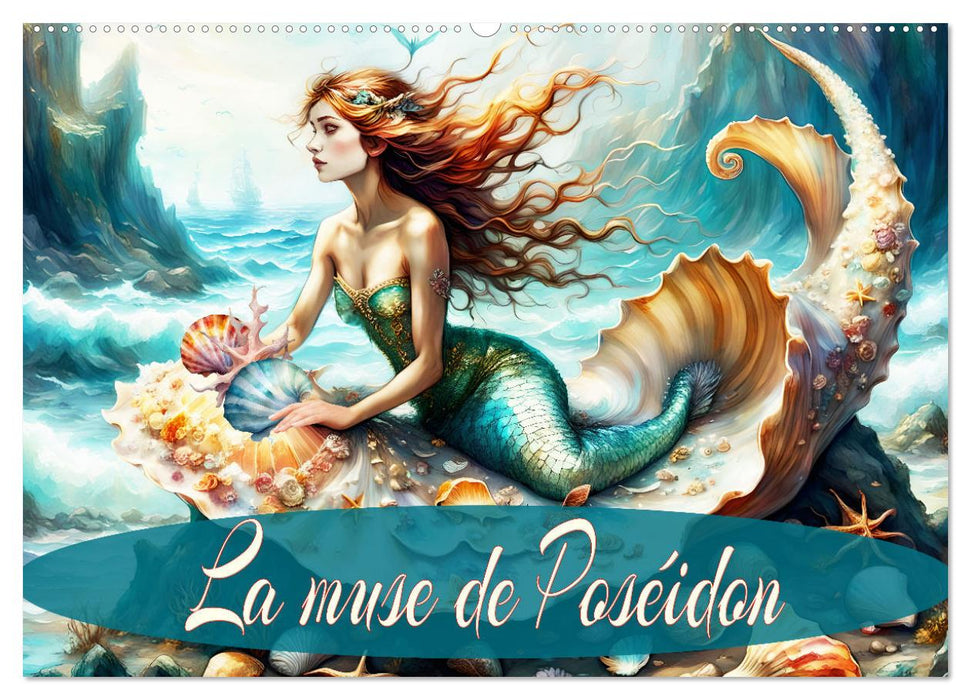 La muse de Poséidon (CALVENDO Calendrier mensuel 2026)