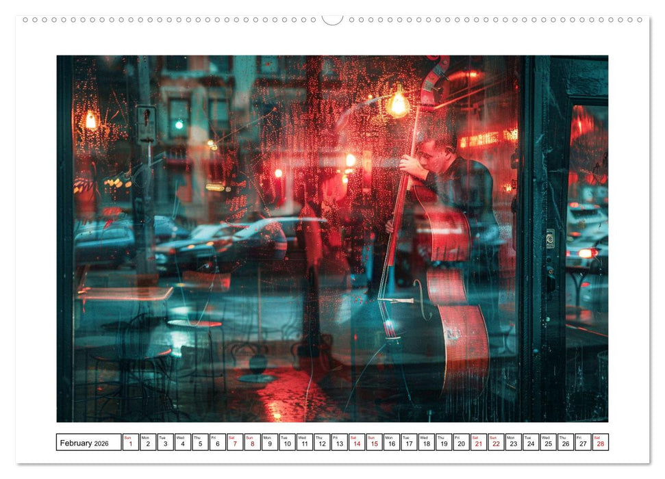 In Jazz Bars at Midnight (CALVENDO Monthly Calendar 2026)