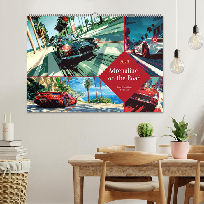 Adrenaline on the Road (CALVENDO Monthly Calendar 2026)