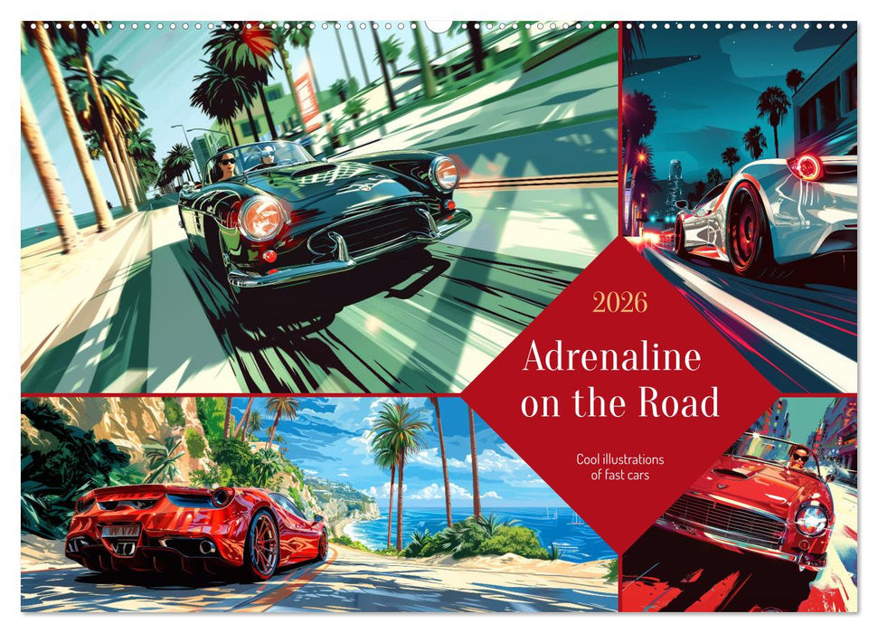 Adrenaline on the Road (CALVENDO Monthly Calendar 2026)