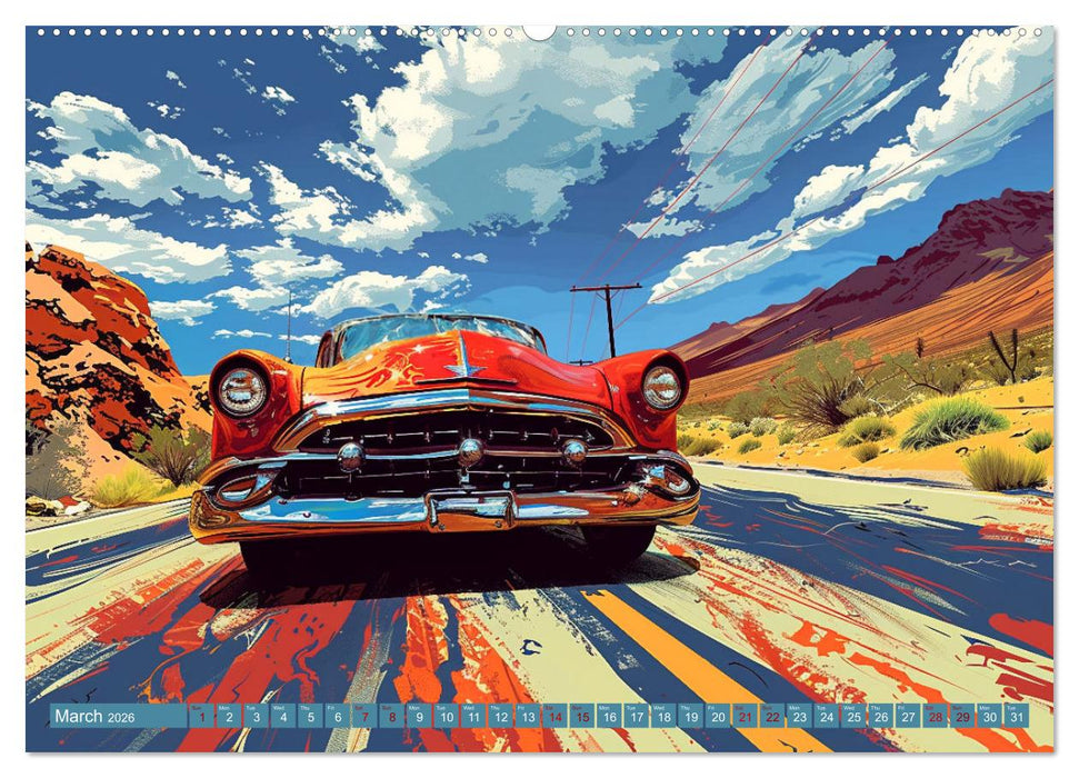 Adrenaline on the Road (CALVENDO Monthly Calendar 2026)