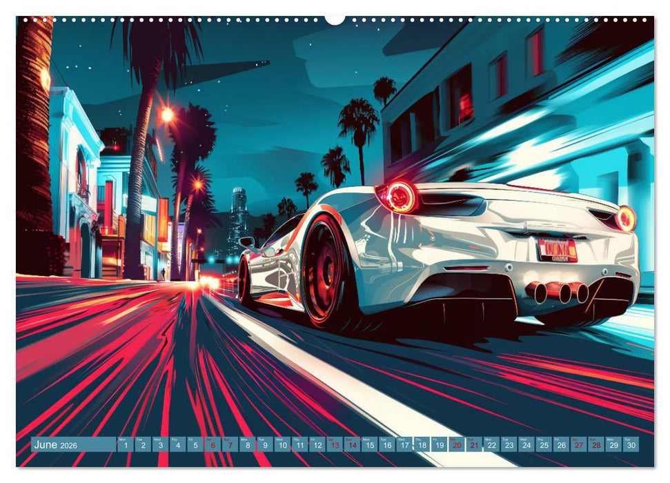 Adrenaline on the Road (CALVENDO Monthly Calendar 2026)