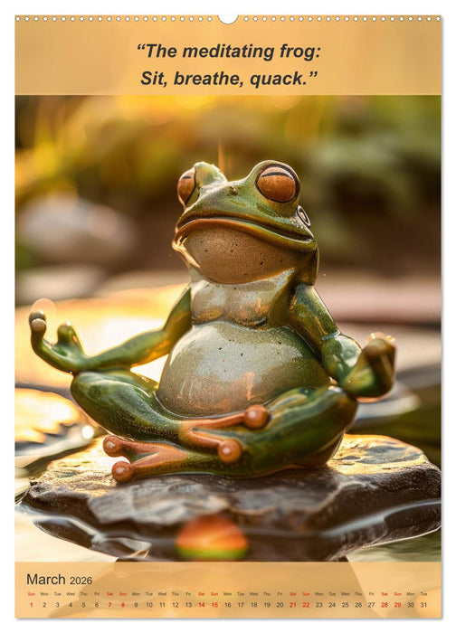 Funny animalistic yoga poses (CALVENDO Premium-Calendar 2026)