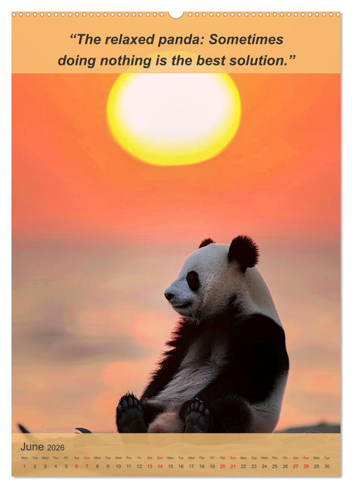 Funny animalistic yoga poses (CALVENDO Premium-Calendar 2026)