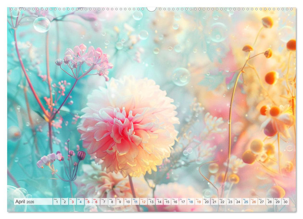 Etherial flowers (CALVENDO Monthly Calendar 2026)