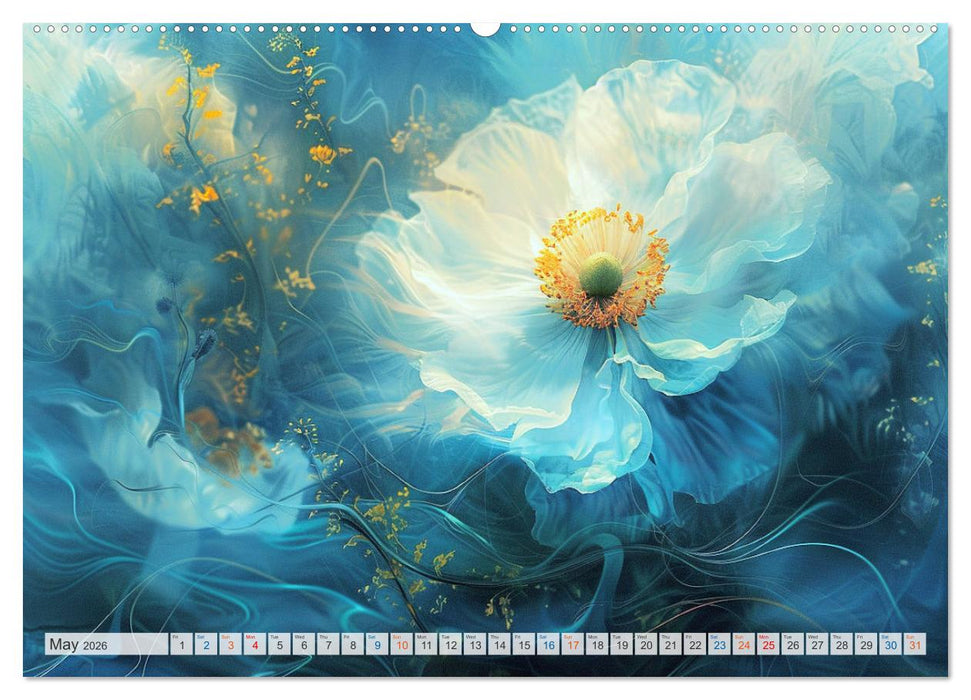 Etherial flowers (CALVENDO Monthly Calendar 2026)
